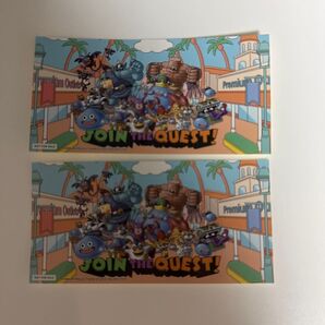 ドラゴンクエスト JOIN THE QUEST! ステッカー 2枚セット