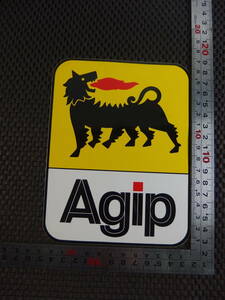 ★☆即決!/お宝!!/大放出!!!★Agip ステッカー★アジップ ステッカー★サイズ/16㎝×12.6㎝★F1フェラーリと共に闘ったオイルメーカー★☆