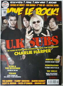 Vive Le Rock No.19 UK Punk New Wave Magazine ポスター付き UK Subs/Echo & The Bunnymen/Visage/Johnny Cash/Penetration/Toy Dolls