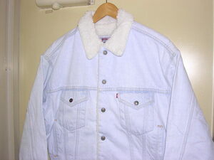 80s 90s USA製 リーバイス Levis 70609 4803 デニムボア ジャケット S アイスウォッシュ vintage old Gジャン