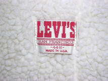 80s USA製 リーバイス Levis 70608 0214 デニムボア ジャケット 44 vintage old Gジャン_画像8