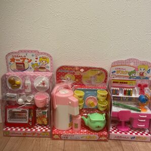 ユカちゃん ユカちゃんのオーブン ユカちゃんのルンルンエアーポット ユカちゃんのミニデスク おもちゃ 昭和レトロ ままごと
