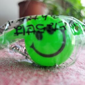 【未使用】スマイリーフェイス ふえ2個セット 約6センチ 対象年齢3歳以上