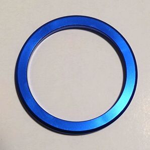 エンジンスタートボタンリング(メタリックブルー・アルミ)未使用 aluminumring