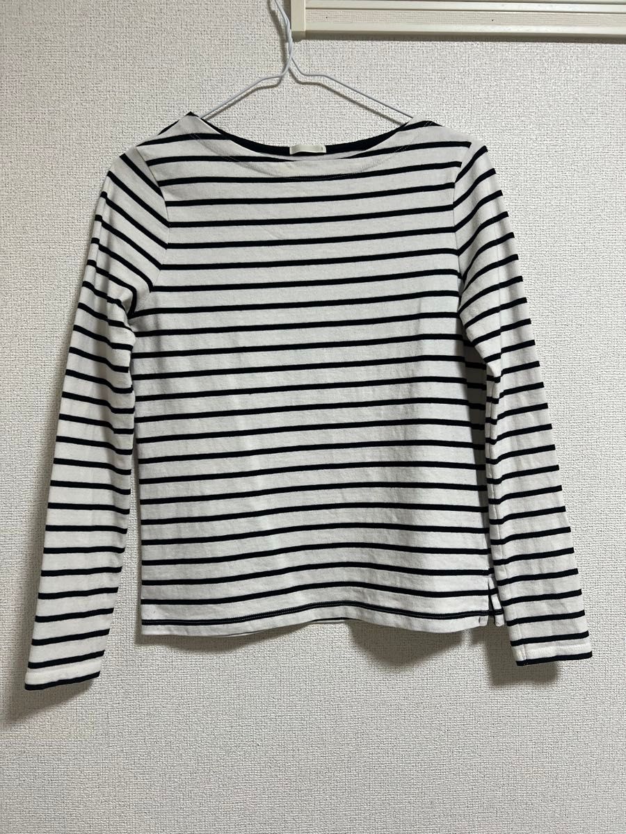 GU ボーダー 長袖 カットソー Tシャツ 