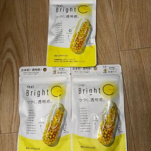 【新品未開封】feat フィート BrightC(ブライトシー)詰め替え用 60粒×3袋