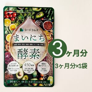 約3ヶ月分 まいにち酵素 シードコムス サプリメント