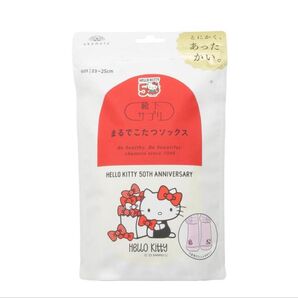 新品 まるでこたつソックス 靴下サプリ HELLO KITTY サンリオキティ フェアリーピンク