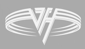 Van Halen ロゴステッカー ビニール製 マットホワイト #USTICKER-EVHNWLO-WHM