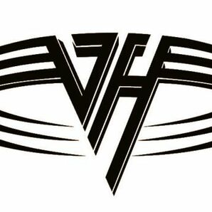 Van Halen ロゴステッカー ビニール製 マットブラック #USTICKER-EVHNWLO-BKM