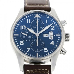 IWC パイロットウォッチ クロノグラフ オートマチック プティプランス IW377706 ブルー文字盤 中古 腕時計 メンズ
