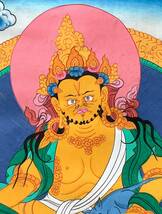 毘沙門天（ヴァイシュラヴァナ）タンカ／仏画／曼荼羅／チベット-A_画像3