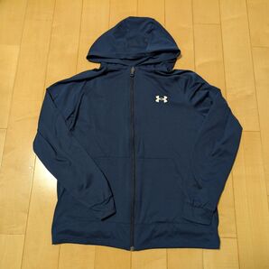 アンダーアーマー フーデットパーカ Mサイズ ネイビー スポーツウェア