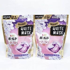 【期間限定品】ボールドジェルボール ホワイトムスク&フローラルの香り つめかえ用(25個入り) x 2袋セット