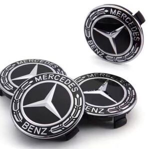 メルセデスベンツ Mercedes-Benz ホイールセンターキャップ ブラック