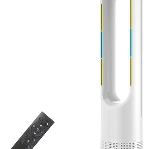 セラミックヒーター タワーファン ファンヒーター スリム扇風機【冷暖両用&羽根なし&DCモーター電気代節約】