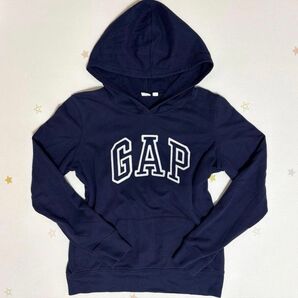 GAP ギャップ パーカー ネイビー ロゴプリント カジュアル