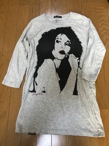 hysteric glamour ヒステリックグラマー ヒス　Niagara ナイアガラ プリント　ロンT 七分袖　カットソー　Tシャツ　ロング丈