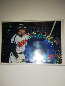 Norihiro Nakamura 01 Calbie Pro Baseball Chips держатель титул Kintetsu Buffaloes