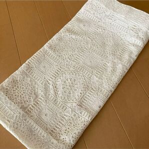 カフェカーテン レース編み オフホワイト