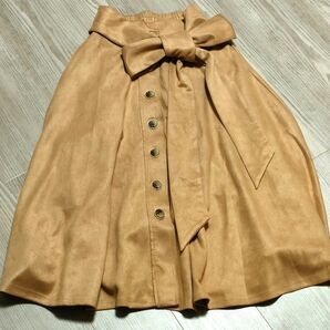 キャメル 冬素材 スカート M ベージュ