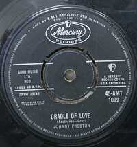 ☆特選☆JOHNNY PRESTON/CRADLE OF LOVE'1960UK MERCURY7INCH_画像2