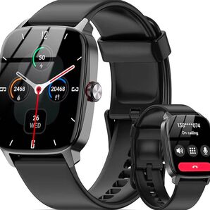 スマートウォッチ【新型薄型設計】 iPhone対応 Android対応 Bluetooth5.3 通話機能 HD画面 IP68防水
