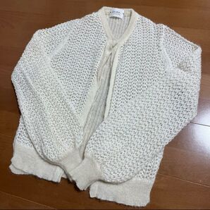 kid mohair × Ny スラリット すかし柄 クルーCD