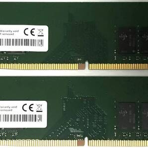 【送料無料】DDR4-2666 PC4-21333 8GBx2枚 計16GB UDIMM (ADATA AD4U266638G19-B) 中古