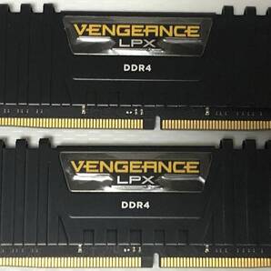 【送料無料】DDR4-2666 PC4-21333 8GBx2枚 計16GB UDIMM (Corsair CMK16GX4M2A2666C16) 中古