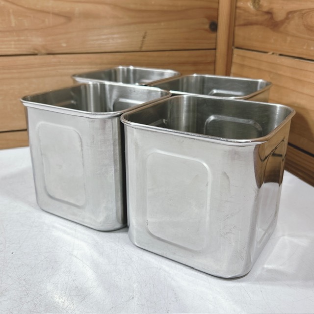 【中古】YUKIWA/ユキワ 三宝産業 ステンレス 深型角キッチンポット 目盛な