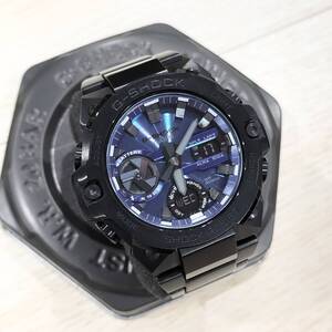CASIO G-SHOCK G-STEEL GST-B400BD-1A2JF ブラック ブルー メタルバンド ステンレス カシオ Gショック Gスチール