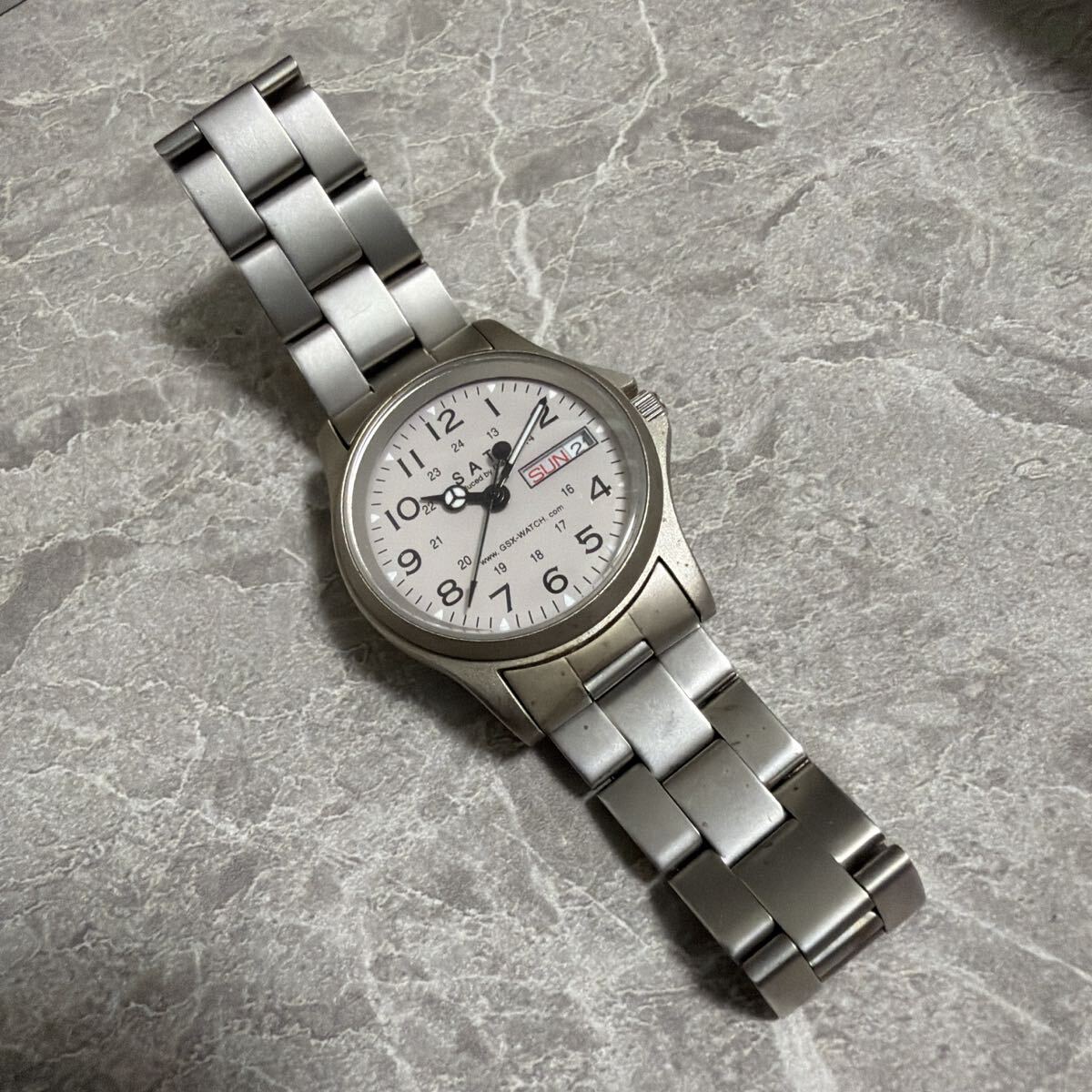 【希少】GSX SAT ヴィンテージウォッチ 腕時計 SAT-005 稼動品 デ