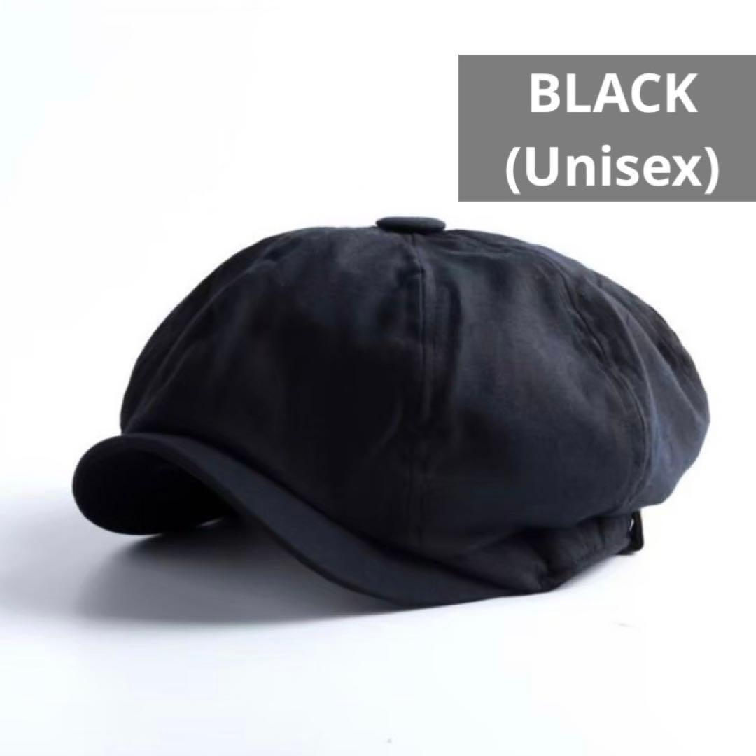 キャスケット ハンチング帽子 帽子 キャップ 男女兼用 人気 ブラック 黒