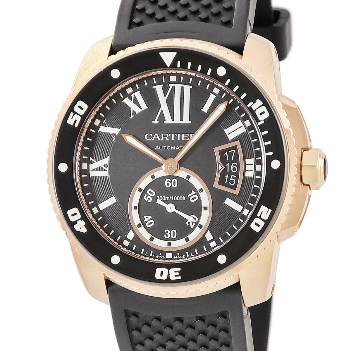 カルティエ カリブル ドゥ カルティエ ダイバー W7100052 K18PG無