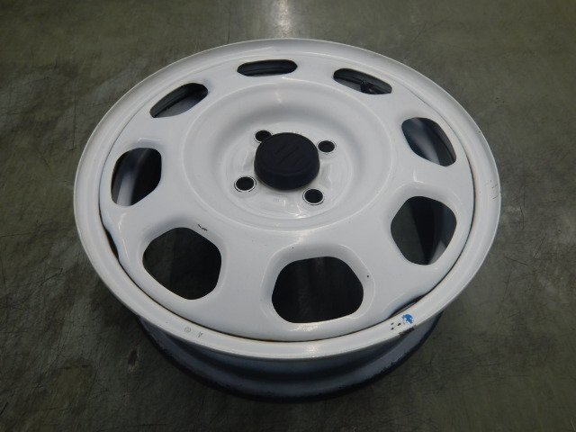 SUZUKI HUSTLER Suzuki Hustler оригинальный 15 дюймовый стальное колесо 4.5J +45 PCD100 4 дыра 1 шт. белый железные колеса 