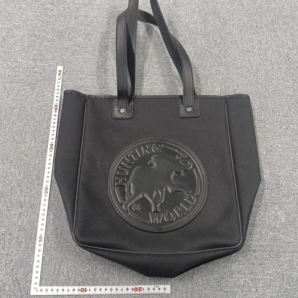 希少 極美品 A4◯ ハンティングワールド レザー トートバッグ ロゴ ブラック 2025年最新】ハンティング ワールド トートバッグ 総合一覧 - Yahoo