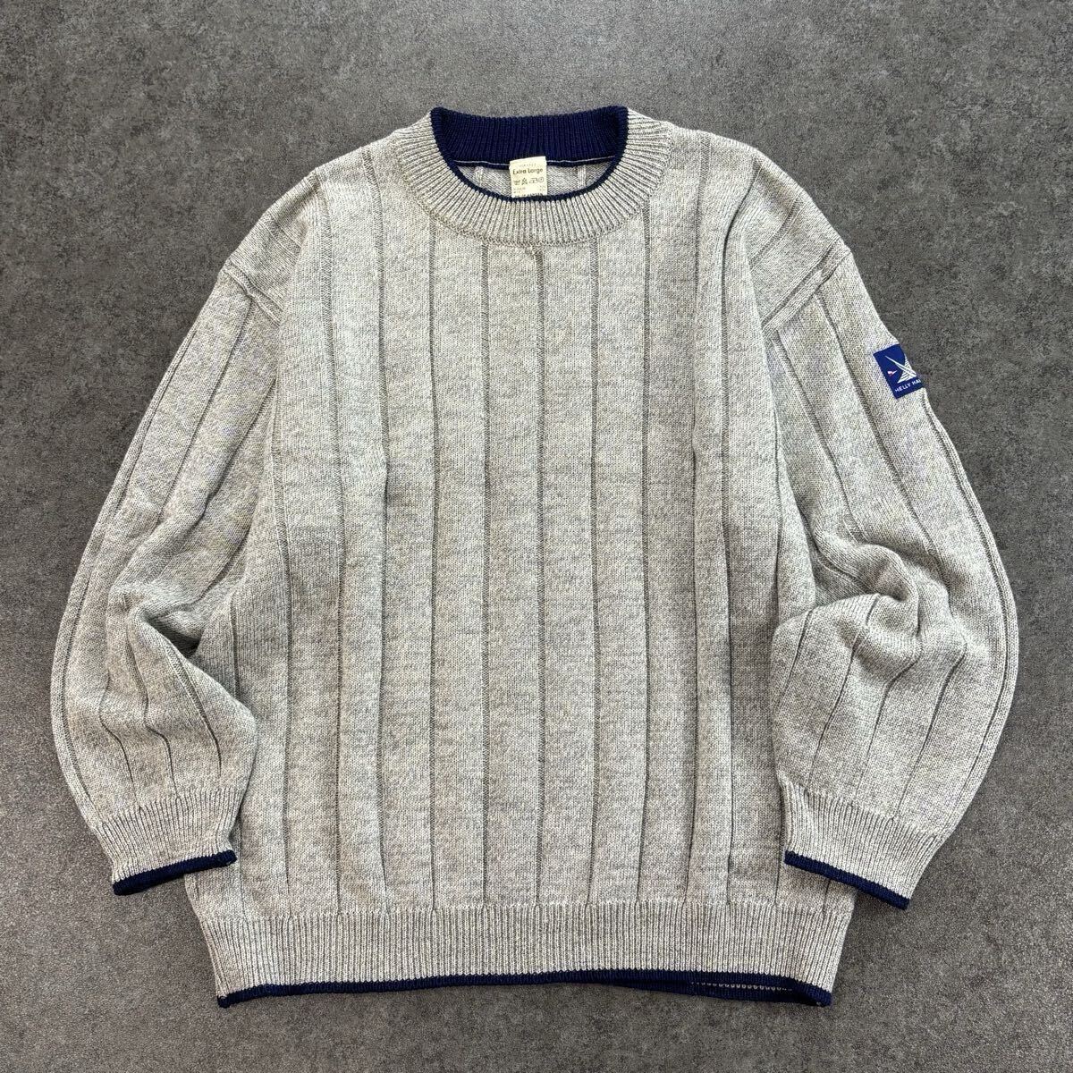 日本製 HELLY HANSEN ヘリーハンセン クルーネック ニット セーター