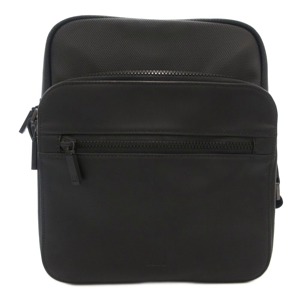  Dunhill dunhill сумка на плечо Cross корпус наклонный .. Logo квадратное чёрный черный /JS #GY18 мужской 