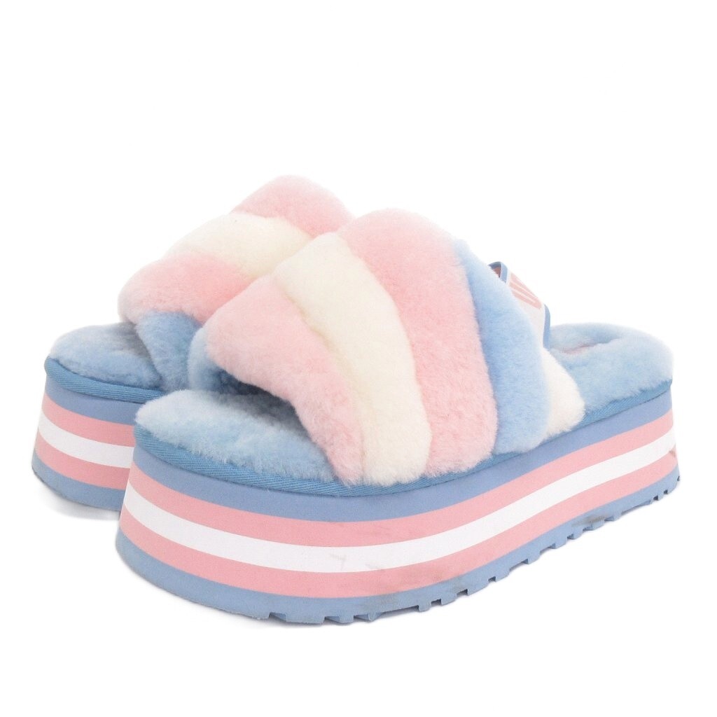 アグ UGG Disco Stripe Slide ディスコストライプサンダル 