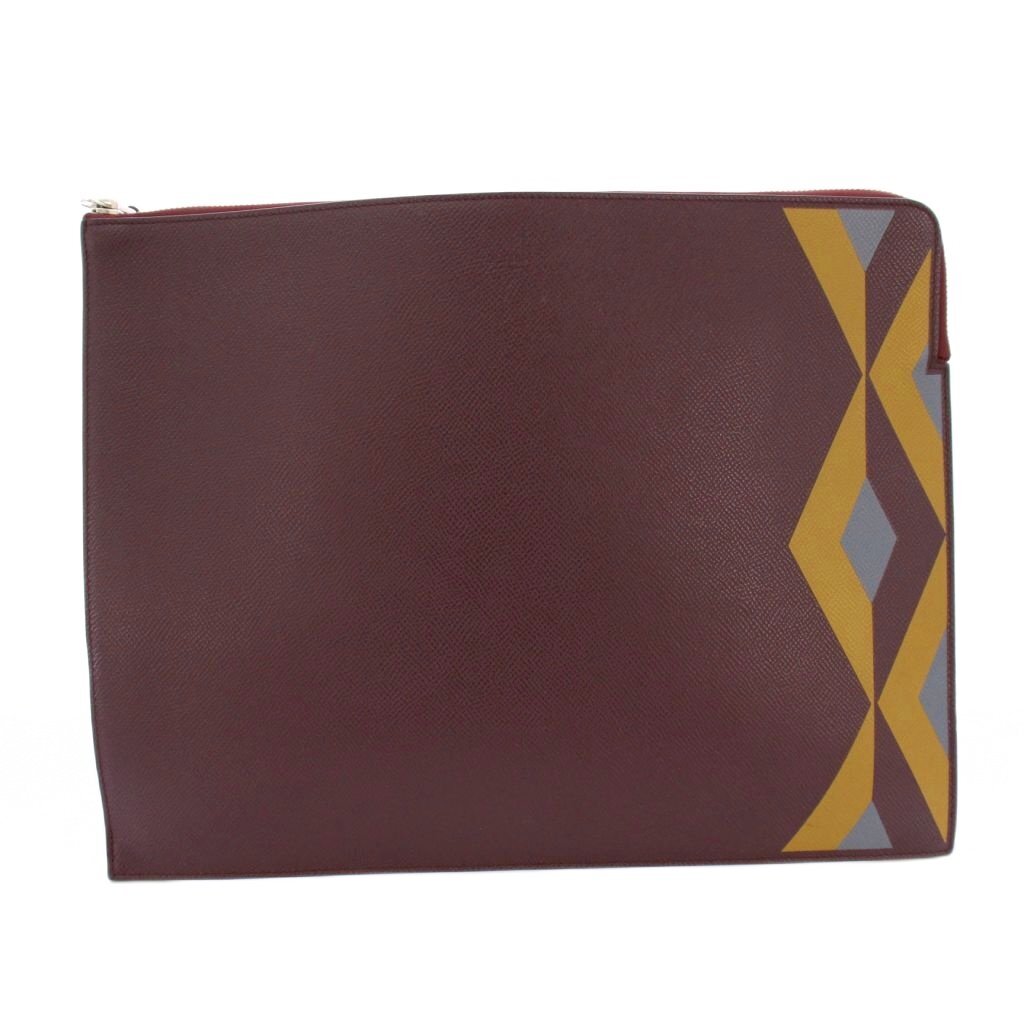  Dunhill dunhillkado Gamma ruketo Lee маленький Zip folio клатч ручная сумочка кожа бордо /BB мужской 