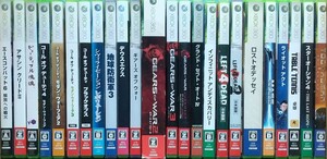 Xbox360ソフト24本セット ACE COMBAT6 DEUS EX GEARS OF WAR GTA4 他 分売不可 後方互換対応