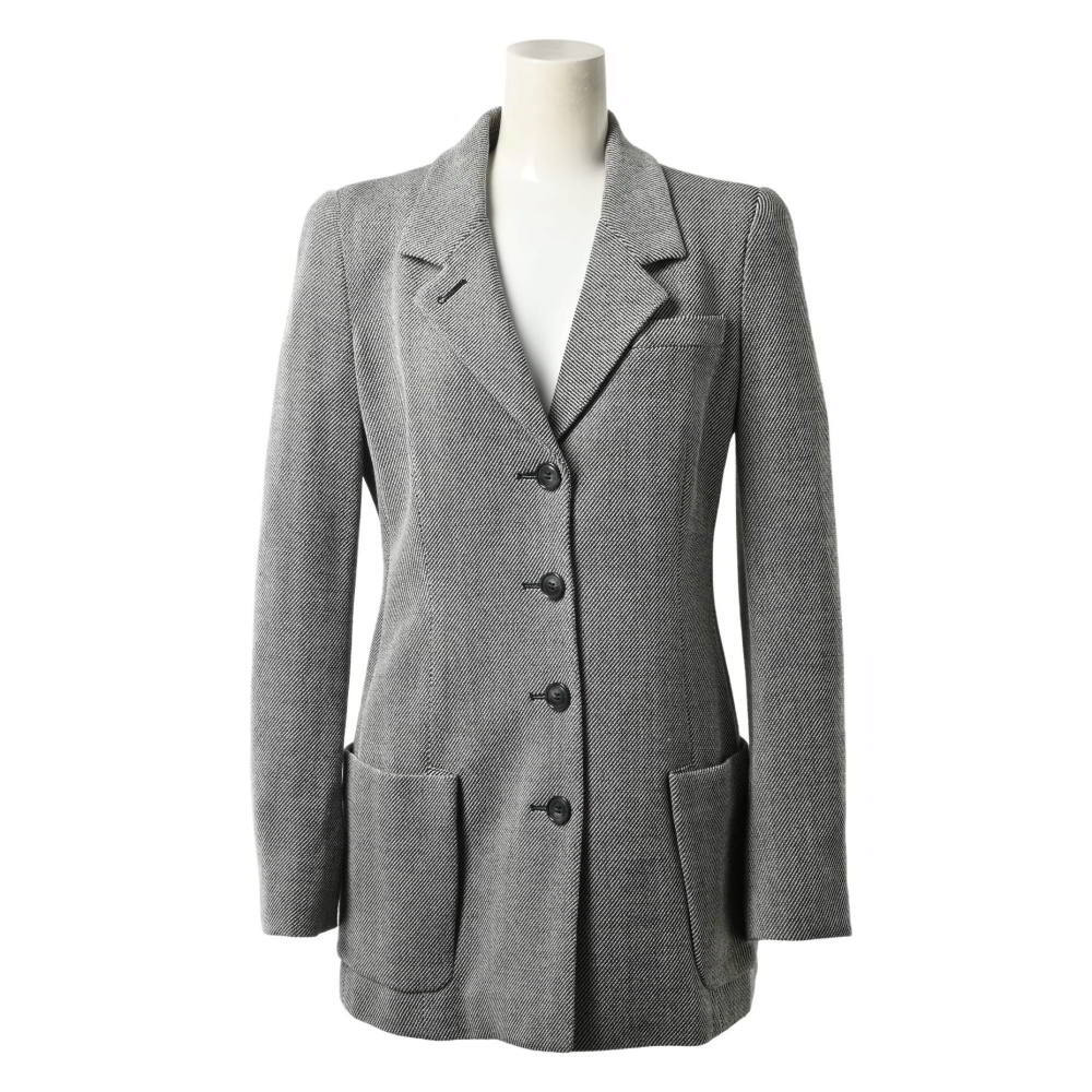 EMPORIO ARMANI ストレッチ 5B ジャケット - グレー エンポリ