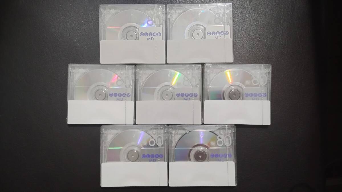  Victor MD Mini диск прозрачный серии 80 минут 7 листов кейс нет нераспечатанный 