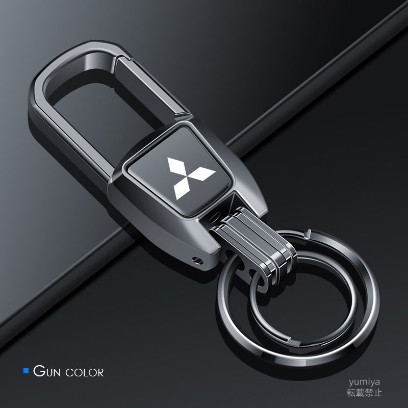 人気新作 三菱 高級 キーホルダー 高級感アップ カーボンスチール製 耐久性抜群