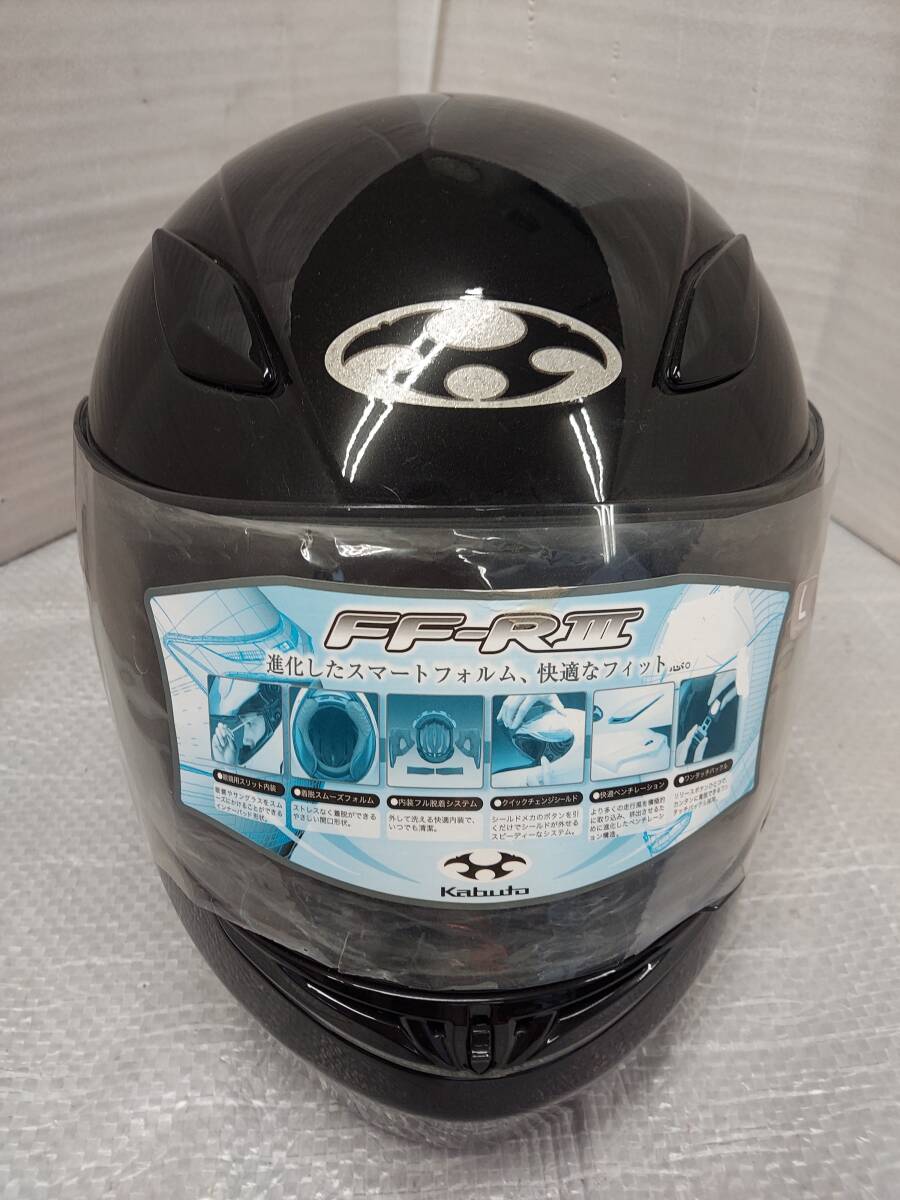 [中古?]OGKカブト　フルフェイス　ヘルメット　FF-R3 黒色　Lサイズ(5