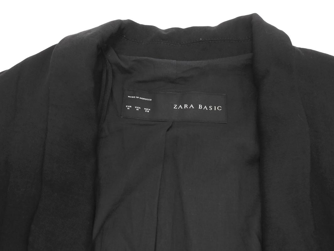 ZARA basic ザラ ベーシック テーラード ジャケット sizeM/黒 ■◇ ☆ flc2 メンズ_サムネイル画像3