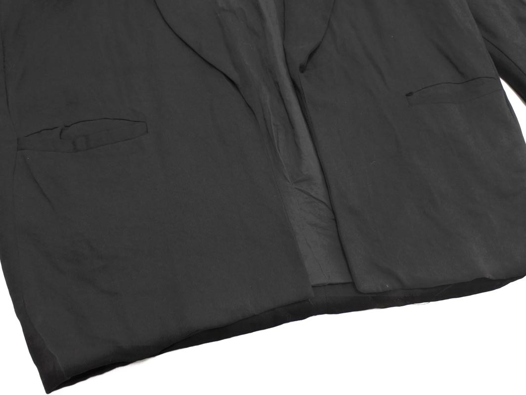 ZARA basic ザラ ベーシック テーラード ジャケット sizeM/黒 ■◇ ☆ flc2 メンズ_サムネイル画像4