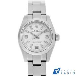 ロレックス オイスターパーペチュアル 176200 ホワイト 369ホワイトバー ランダム番 中古 レディース 腕時計 001HROAU0967