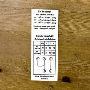 ☆彡 PORSCHE 356A シフトパターンデカール ウィンドーシールド Speedster/356B/356C/T-1/T-2/T-3/K.G./空冷VW/FLAT4